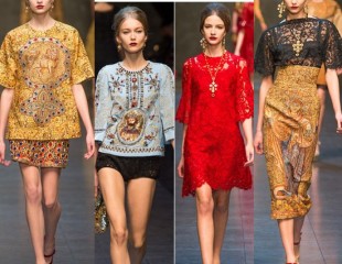 拜占庭女王璀璨遗梦 Dolce&Gabbana 2013秋冬系列