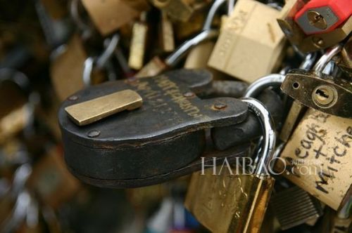 挂满爱情锁的巴黎艺术桥 (Pont des Arts Bridge)